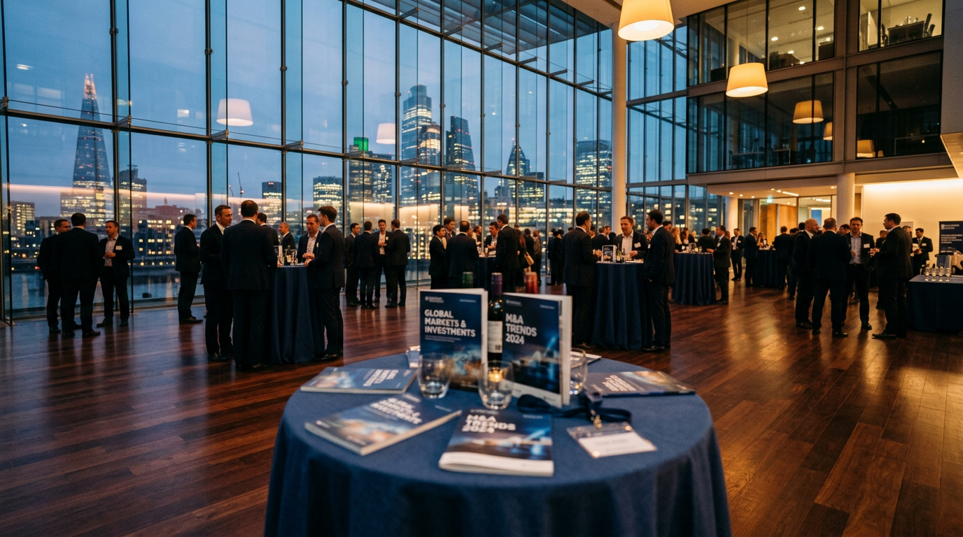 Industry professionals and students networking at a finance academy event